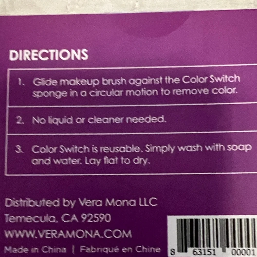 Color Switch Instant Brush Cleaner - Purple